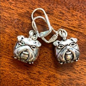 Bulldog earrings CUTE!